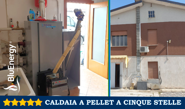 Installation of a new five-star pellet boiler in Padua district